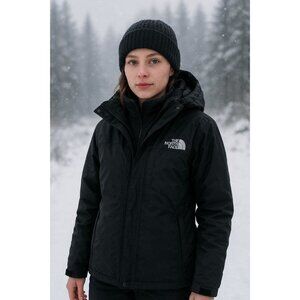 The North Face Womens Triclimate Snow Parka Jacket LG Waterproof Remvable Lining
